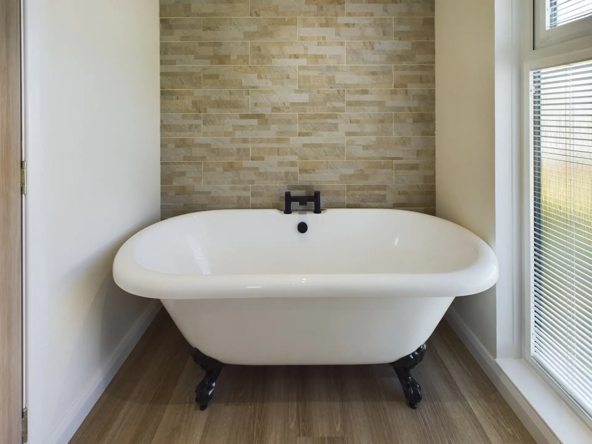 Bathroom with Roll Top Bath
